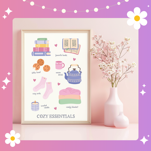 Cosy essentials Art Print