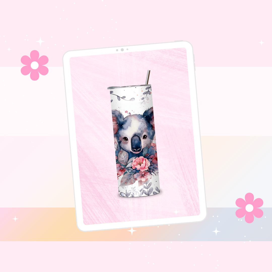 Koala drinks tumbler