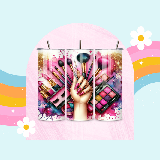Makeup drinks tumbler