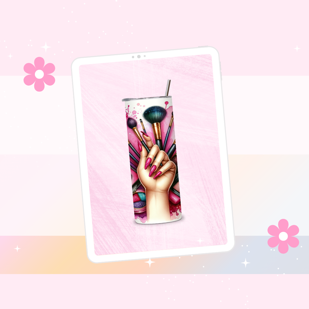 Makeup drinks tumbler