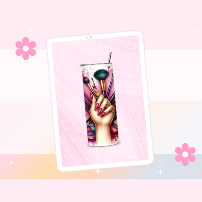 Makeup drinks tumbler