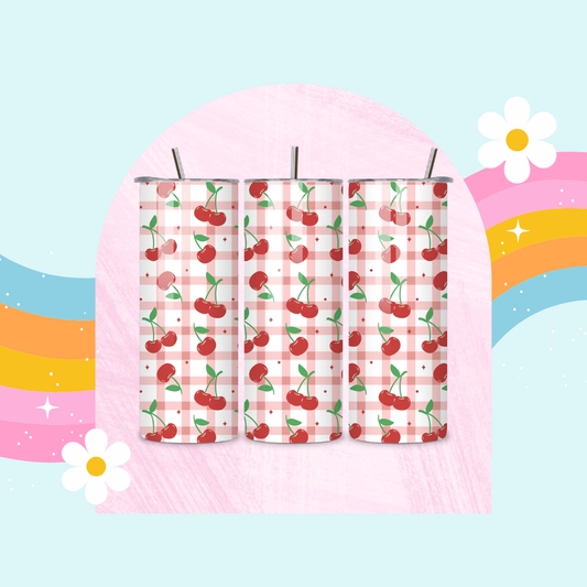 Cherries drinks tumbler