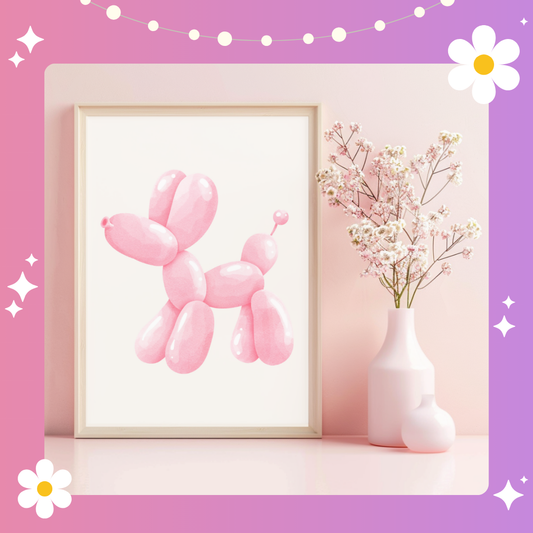 Balloon dog Art Print