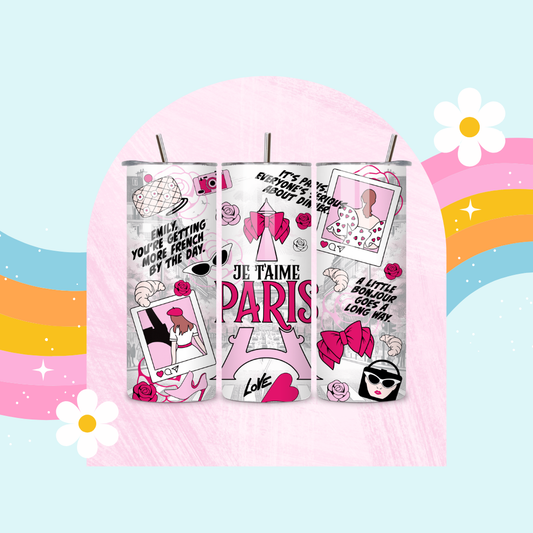 Je Taime Paris drinks tumbler