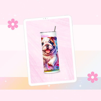 Bulldog drinks tumbler