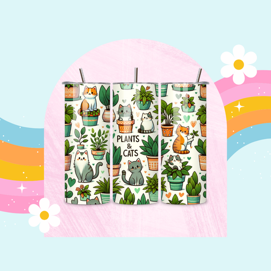 Plants and Cats drinks tumbler