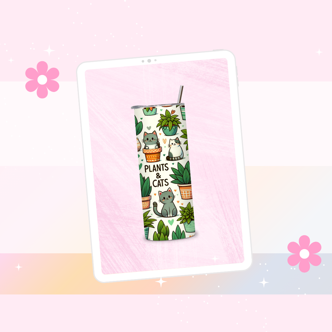 Plants and Cats drinks tumbler