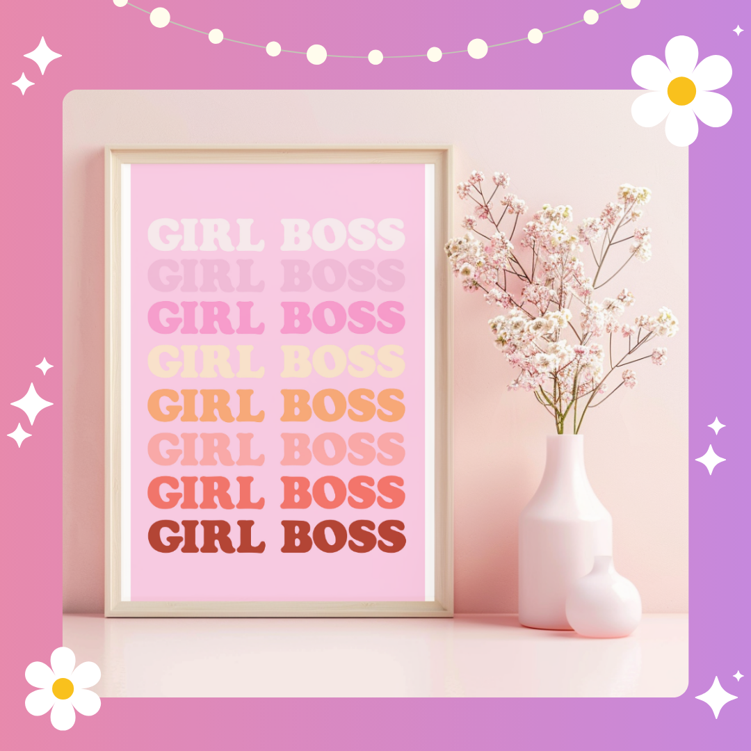 Girl boss Art Print