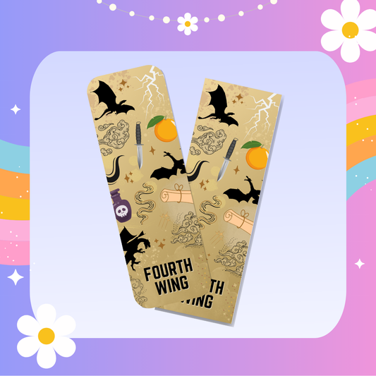Fourth wing inspired bookmark