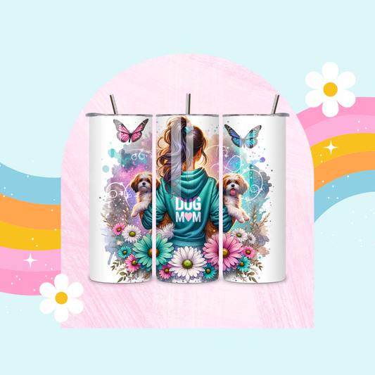 Dog mum drinks tumbler
