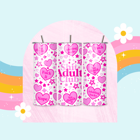 Shit Adult club drinks tumbler