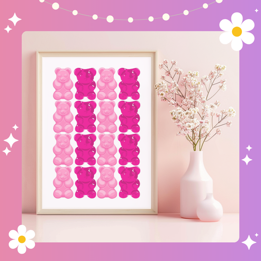 Gummy bears Art Print