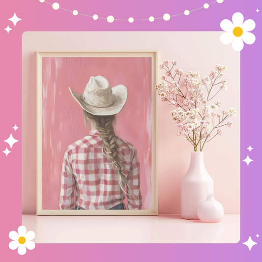Cowgirl Art Print