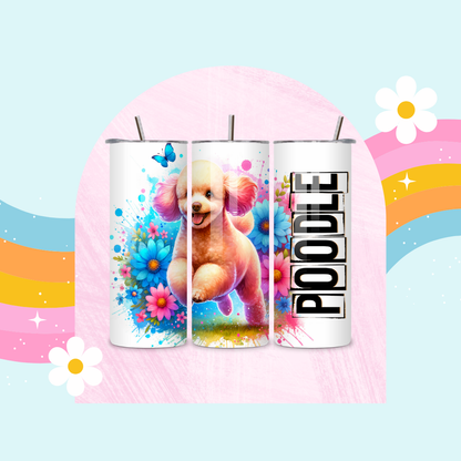 Poodle drinks tumbler
