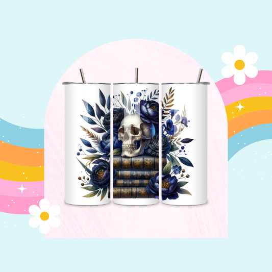 Skull book Stack drinks tumbler