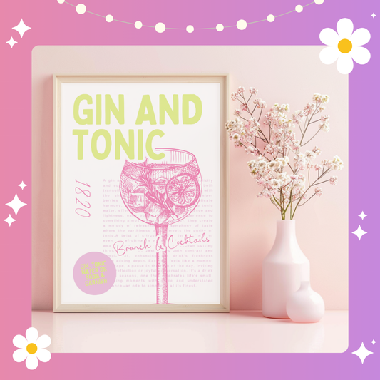 Gin and Tonic Art Print