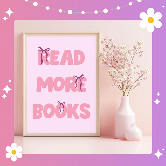 Read more books Art Print