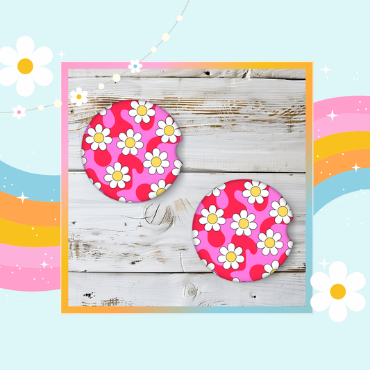 Pink daisy (pack of two)