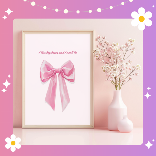 I like big bows Art Print