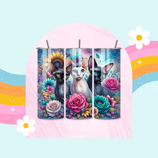 Cats drinks tumbler