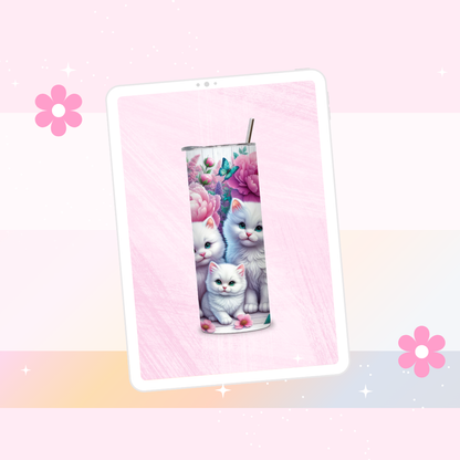 Cats drinks tumbler