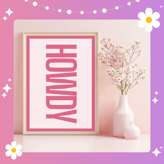 Howdy Art Print