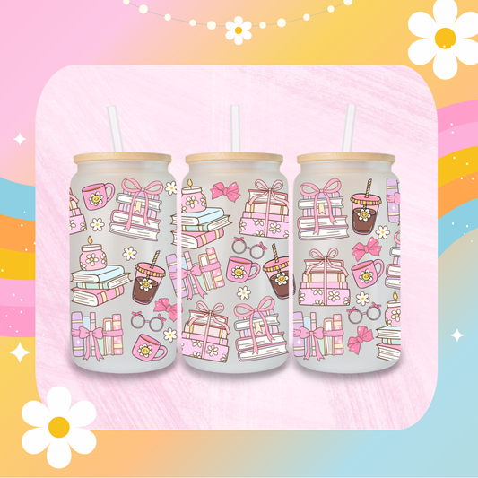 Pink Aesthetic books Libby glass