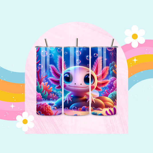 Axolotl drinks tumbler